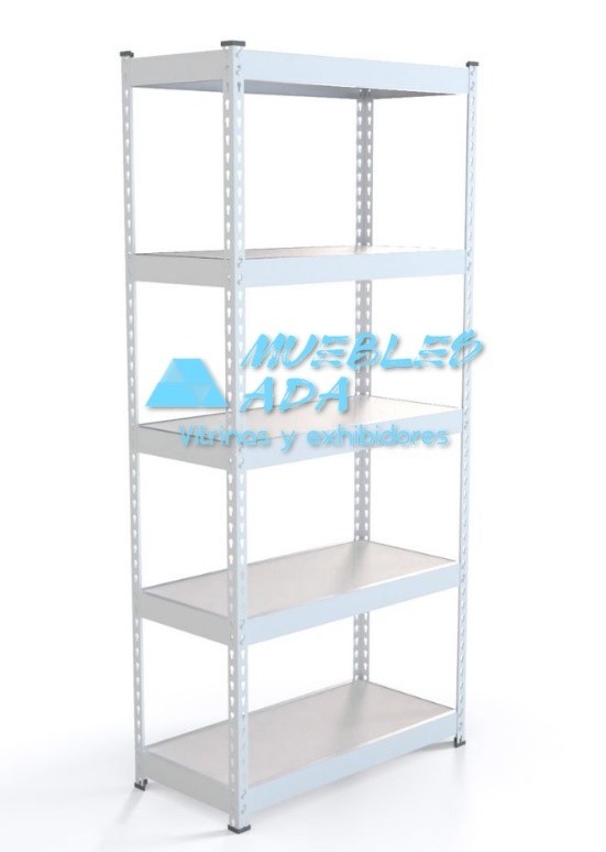 Anaquel Metalico con Entrepaños de Madera